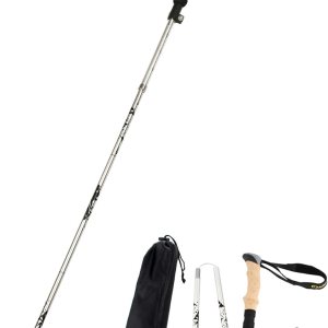 A ALAFEN Aluminio plegable ultraligero viaje trekking senderismo poste para hombres y mujeres A ALAFEN Aluminio plegable ultraligero viaje trekking senderismo poste para hombres y mujeres