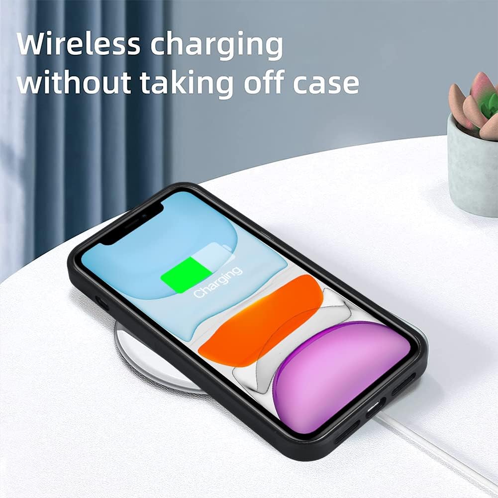 OOK Funda rígida para iPhone 11 de protección de absorción de golpes con diseño de corazón rosa, bonita banda de rodadura de neumáticos,
