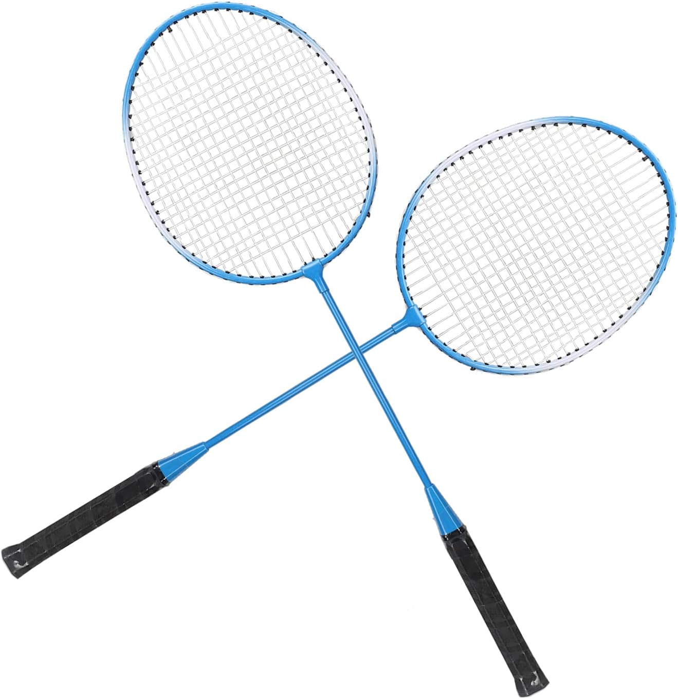 Juego de raqueta de bádminton, ligera, de alta dureza, aleación de hierro ofensiva, agarre cómodo, duradero, con bolsa de almacenamiento para