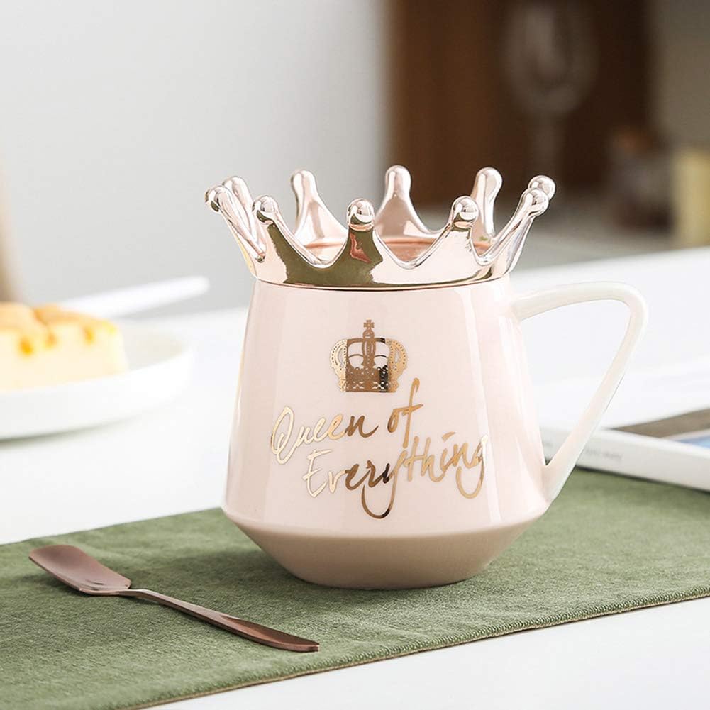 Taza rosa taza de café rosa tazas de café para café, té, tazas de café o té de cerámica, regalos de cumpleaños para mujeres, ideas divertidas de