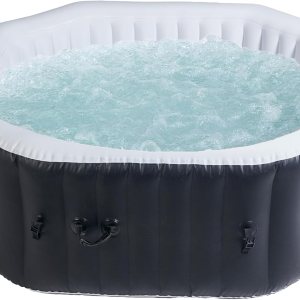 #WEJOY Bañera de hidromasaje portátil de 73 x 73 x 25 pulgadas, hidromasaje inflable octágono para 4 a 5 personas, bañera de hidromasaje climatizada #WEJOY Bañera de hidromasaje portátil de 73 x 73 x 25 pulgadas, hidromasaje inflable octágono para 4 a 5 personas, bañera de hidromasaje climatizada