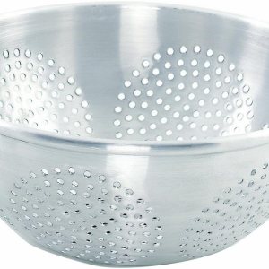 Crestware Colador de aluminio chino de 12 cuartos de galón, grande, plateado Crestware Colador de aluminio chino de 12 cuartos de galón, grande, plateado