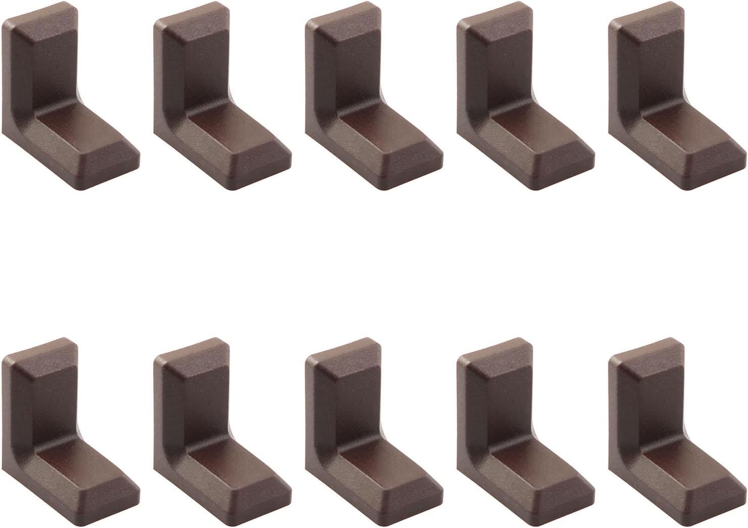 10 piezas de soporte de esquina en forma de L de ángulo recto, accesorios de muebles de gabinete de código de esquina de 1.102 x 0.709 in (10