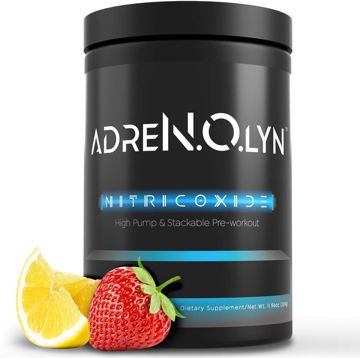 BLACKMARKET AdreNOlyn Stim – Mezcla de bebida en polvo con sabor sin cafeína para hombres y mujeres, refuerzo de óxido nítrico, no estimulante