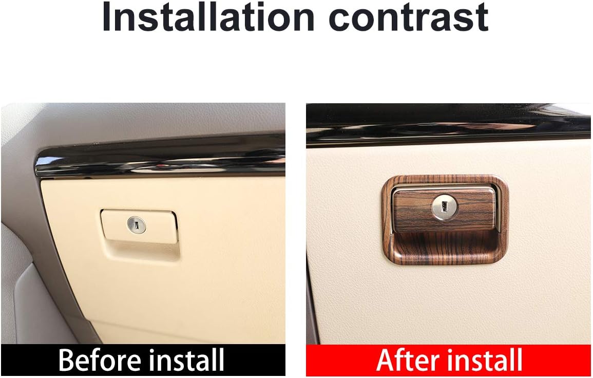 YIWANG ABS cromado para Toyota Land Cruiser Prado FJ150 150 LC150 2010-2019 Accesorios de moldura de cubierta de guante interior de automóvil (grano
