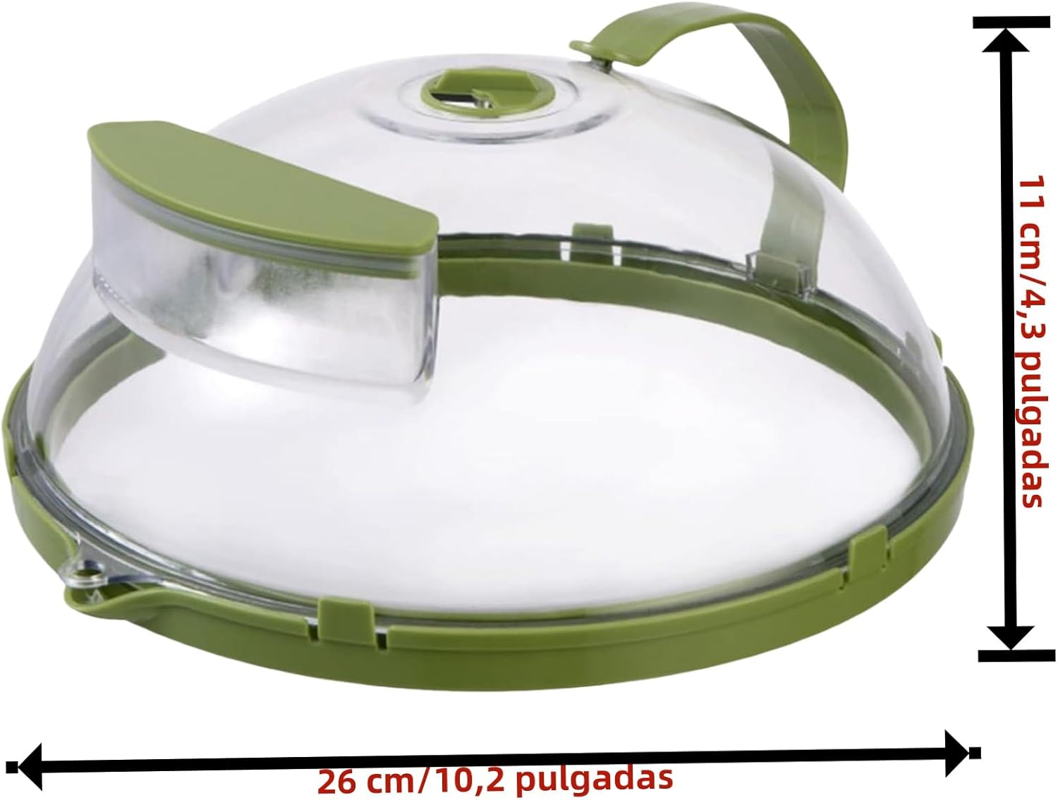 Cubierta para microondas para alimentos, cubierta de salpicaduras de microondas con asa y orificios de ventilación de vapor ajustables, tapa de
