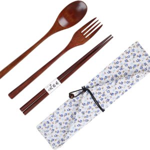 Juego de utensilios coreanos de tres piezas, vajilla de camping, utensilios para niños, kit de cubiertos de viaje, juego de cubiertos japoneses, kit Juego de utensilios coreanos de tres piezas, vajilla de camping, utensilios para niños, kit de cubiertos de viaje, juego de cubiertos japoneses, kit
