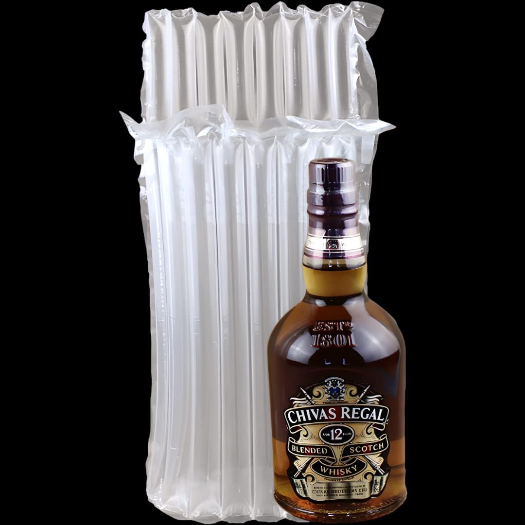 Paquete de 10 bolsas inflables para botellas de 9.8 x 3.9 pulgadas para envío de licor, vino, viaje, bolsa inflable para avión, protector de botella