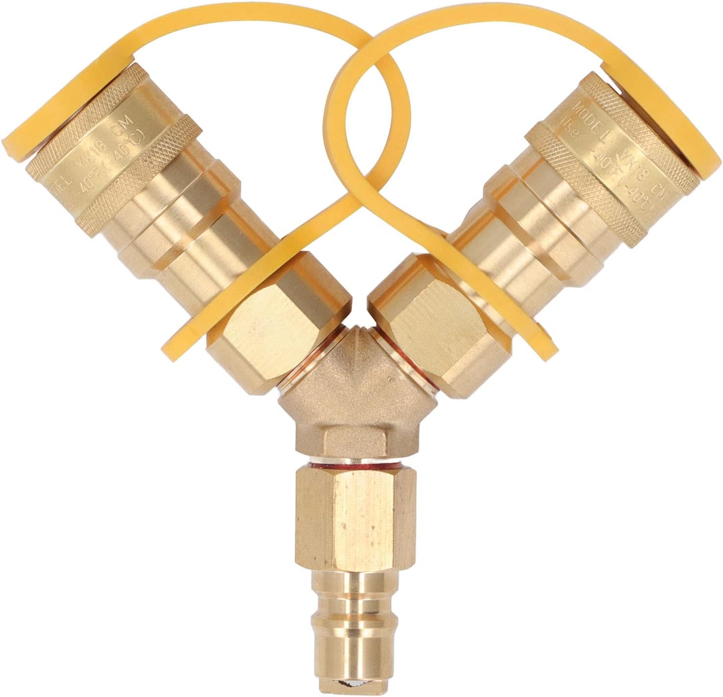 plplaaoo Divisor Y, adaptador de conexión rápida de gas natural, kit de conversión de gas natural, conexión rápida de gas natural, para generadores