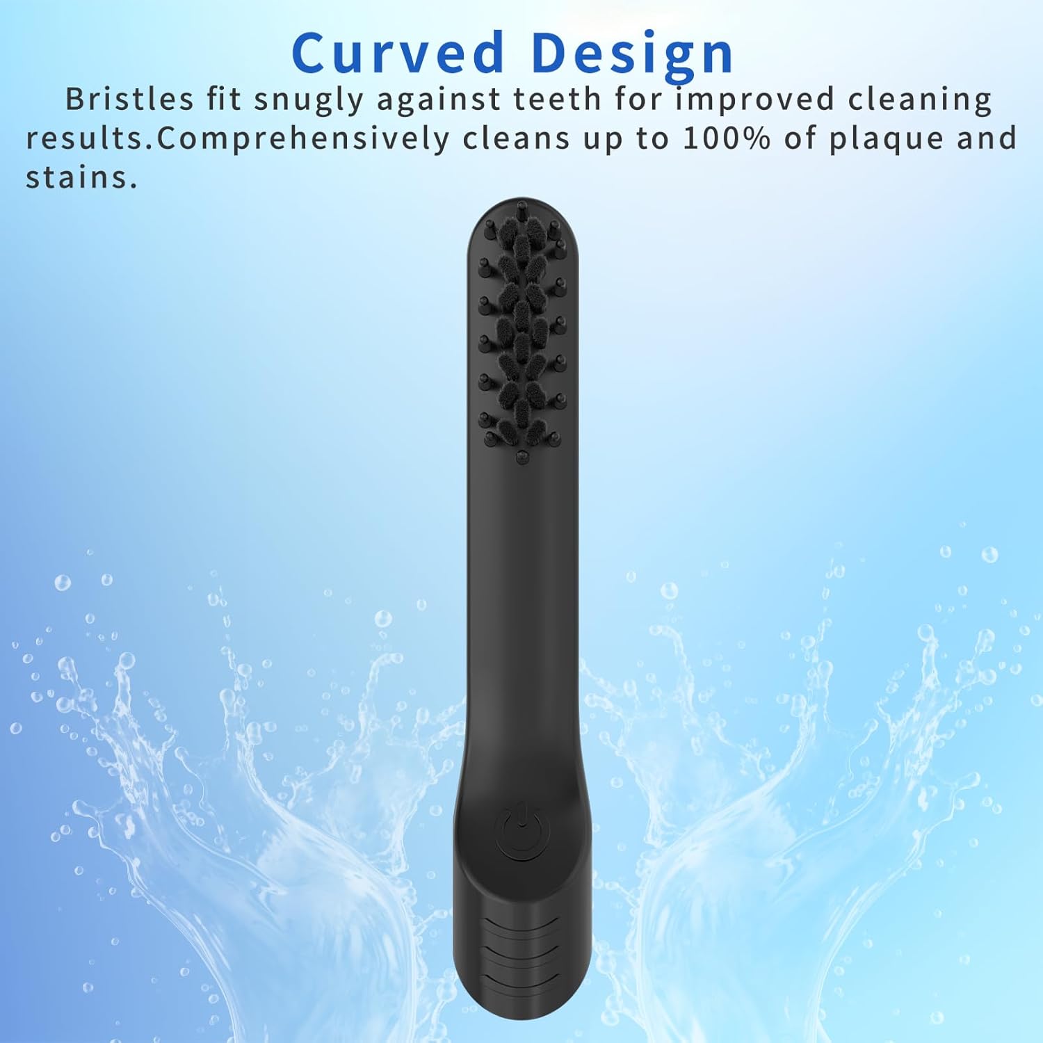 Cabezales de repuesto para cepillo de dientes eléctrico Quip para adultos, paquete de 6 cabezales de repuesto, cerdas suaves, color negro