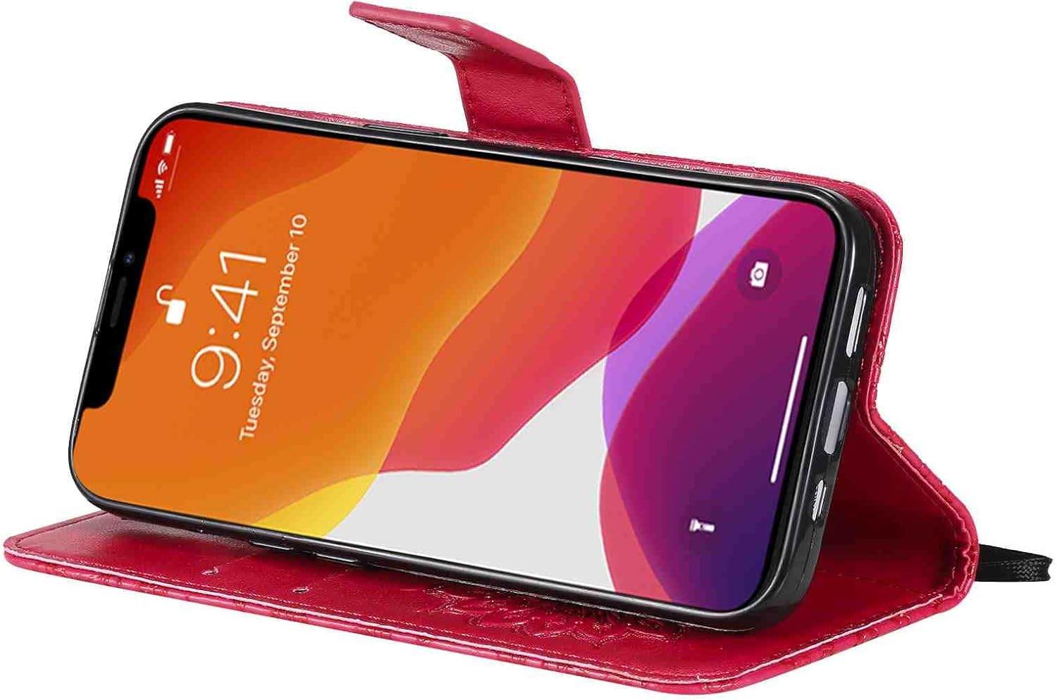 Fansipro Funda tipo cartera para teléfono Samsung Galaxy A32 4G, funda delgada de piel sintética de alta calidad para Galaxy A32 4G, 2 ranuras para