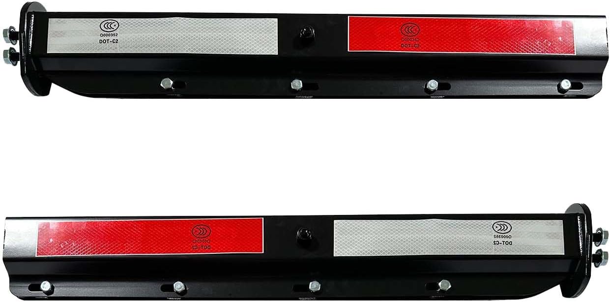 BST BSSP Par de aletas de barro rectas universales resistentes para semirremolques de tractores de 1-18 pulgadas 1.125 pulgadas, patrón de pernos,