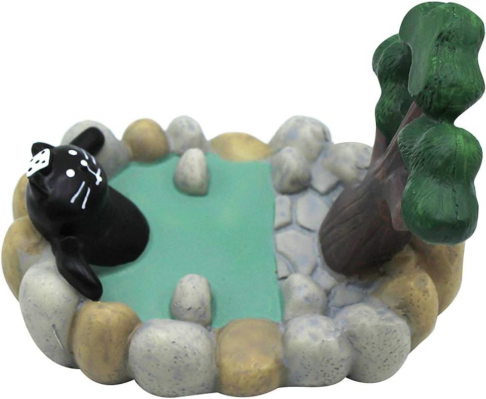 Soporte para teléfono celular de escritorio, aguas termales, con lindo gato relajado para oficina, manos libres, ornamento para el hogar