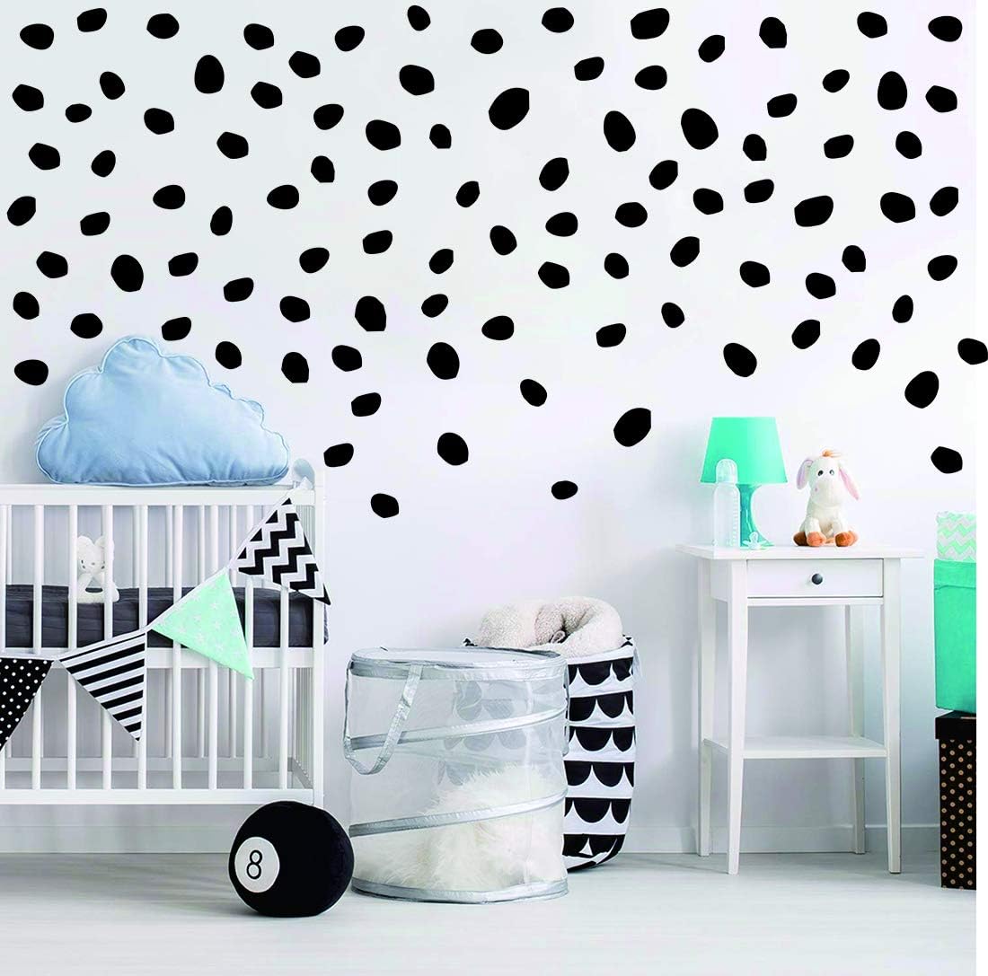 Calcomanía de pared de lunares irregulares, vinilo extraíble, decoración de lunares, decoración moderna de pared, decoración de pared para