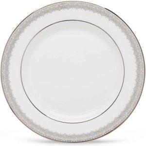 Lenox Plato de pan Lace Couture, 0.50 libras, platino Lenox Plato de pan Lace Couture, 0.50 libras, platino