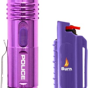 Police Stun Gun Burn Pepper Spray Combo – M12 Morado Police Stun Gun Burn Pepper Spray Combo – M12 Morado