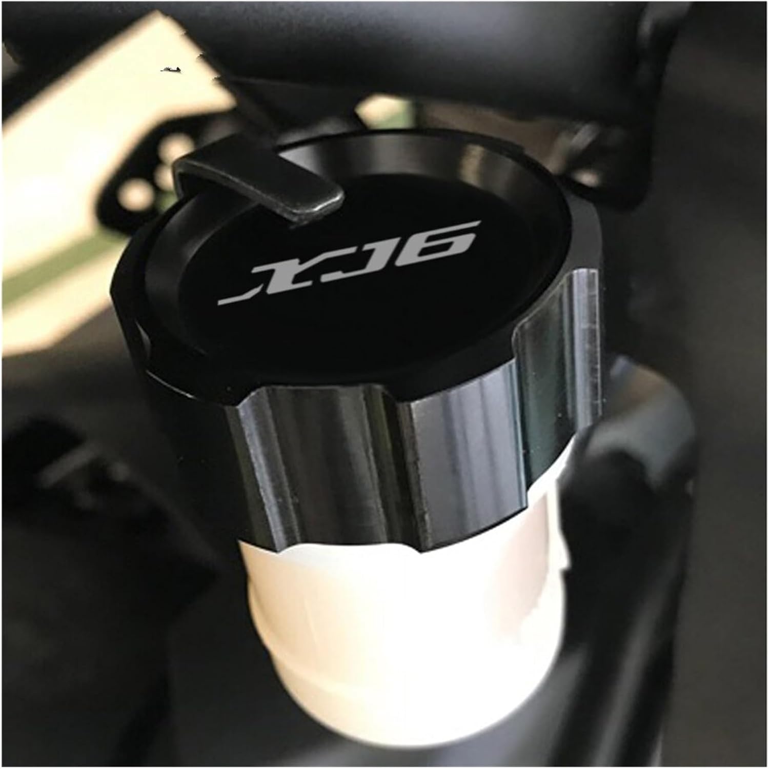 Piezas de repuesto Motocicleta Delantero Trasero Líquido de Líquido de Freno Cilindro Maestro Depósito Tapa Tapa Para Yamaha XJ6F DIVERSION