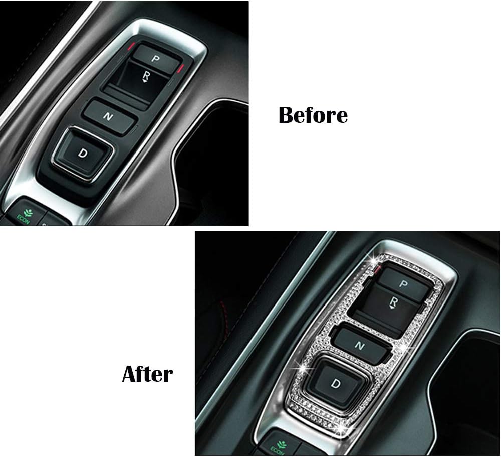 Pomo de palanca de cambios con diamantes de imitación brillantes para Honda Accord Sport EX EX-L Touring Sedan Inspire 2018-2022