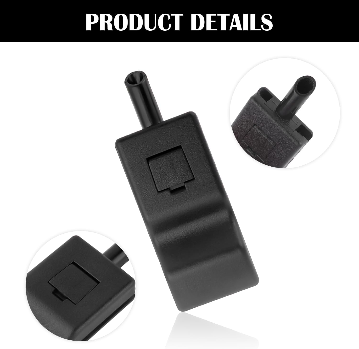 2 pomos de bloqueo de puerta de automóvil, hebilla interior para cerradura de puerta delantera o trasera de automóvil compatible con GMC Sierra