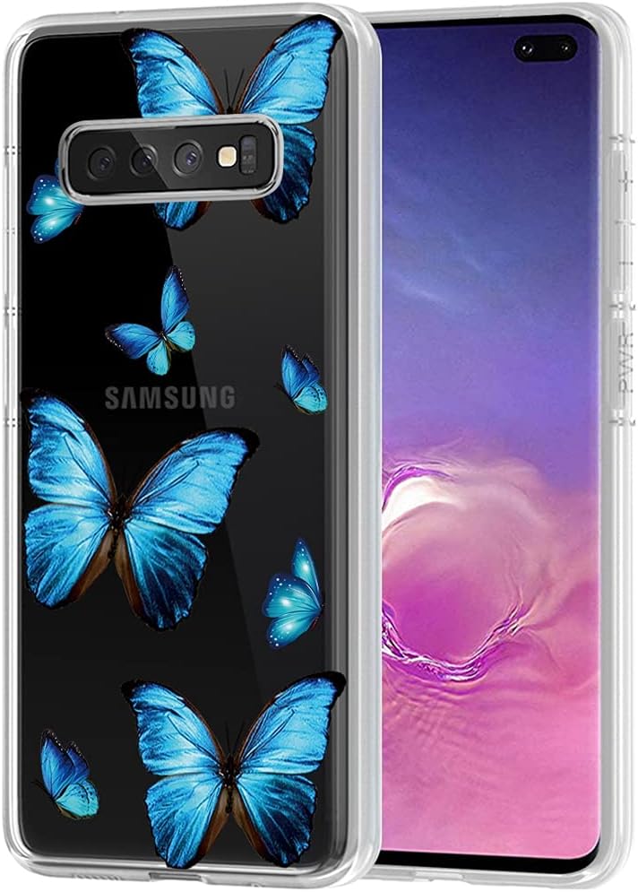 Funda para Galaxy S10 Plus (no compatible con S10 5G), Samsung S10 Plus Linda, funda transparente y flexible de TPU de silicona de goma suave para