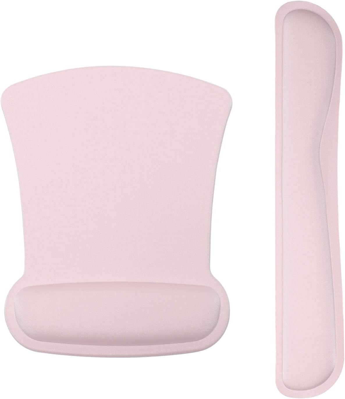 MEGREZ Alfombrilla de mouse ergonómica de espuma viscoelástica con soporte para la muñeca, alfombrilla antideslizante para teclado y mouse con