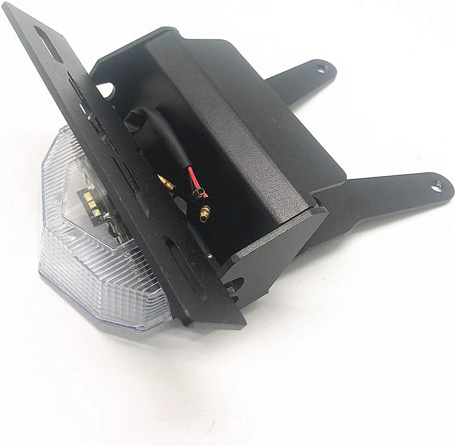 Kit eliminador de guardabarros trasero para luz de freno LED, soporte de placa de matrícula para CRF250L CRF 250L 2013-2019 (transparente)