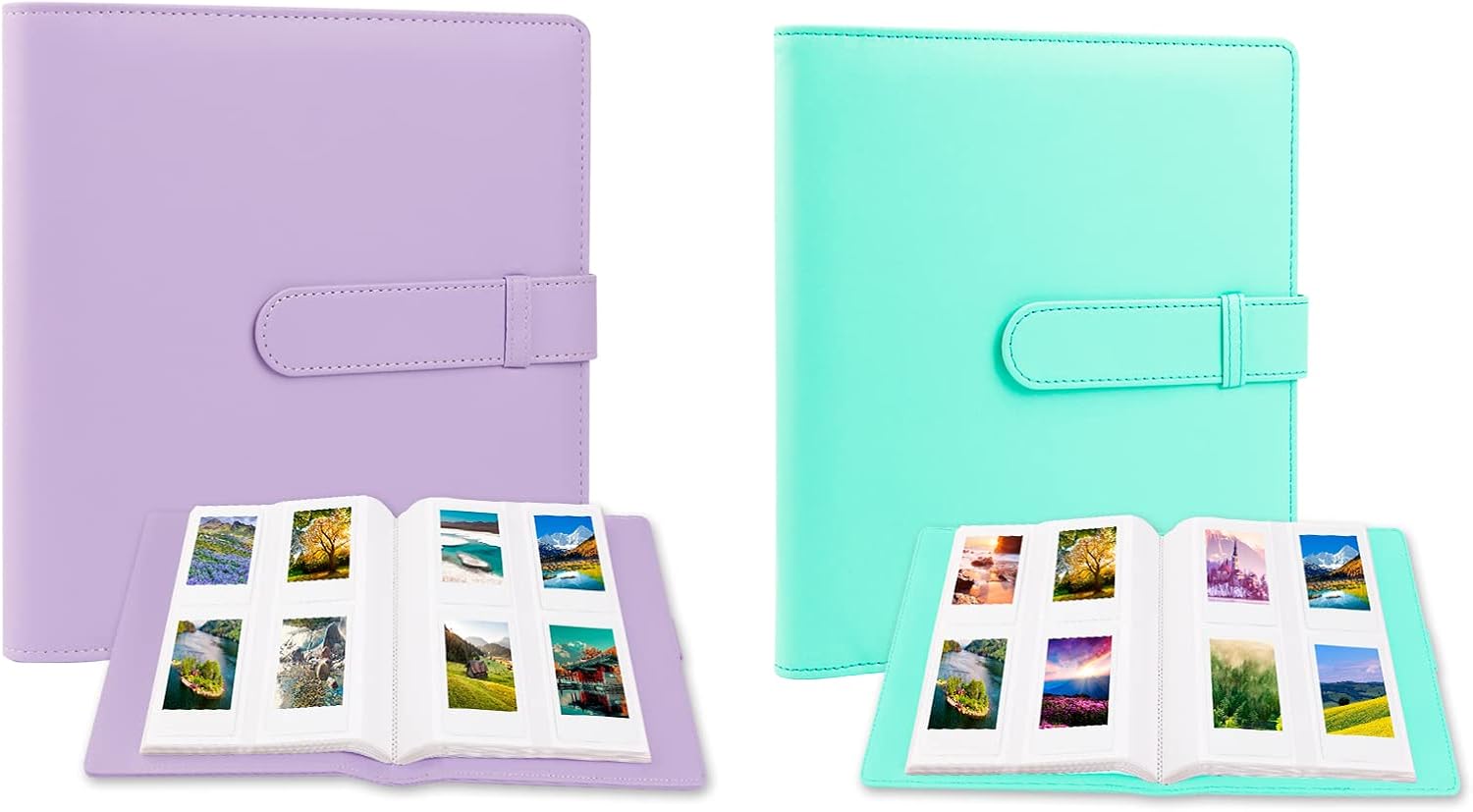 2 unidades de 256 álbumes de fotos para Fujifilm Instax Mini cámaraPolaroid imágenes de 2 x 3 pulgadas, álbum de fotos de 2 x 3 para cámara