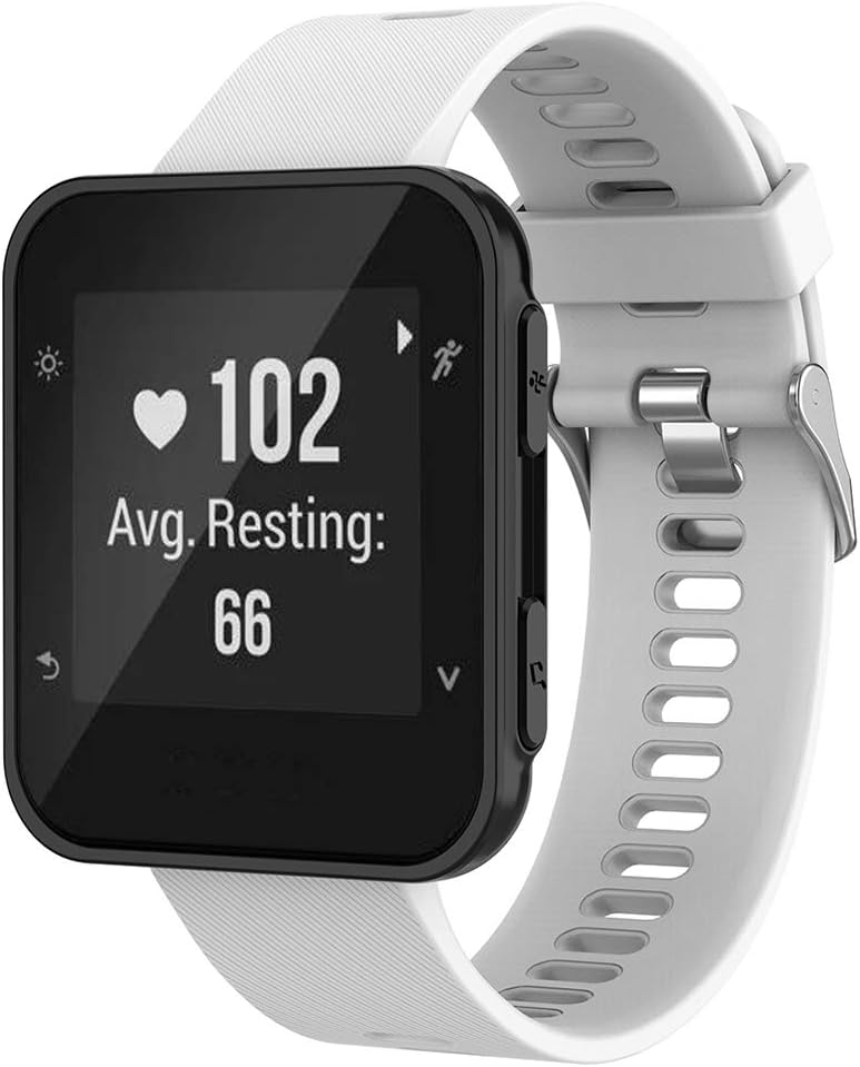 Meifox Compatible con la correa Garmin Forerunner 35, bandas de repuesto de silicona Solf para reloj Garmin Forerunner 35