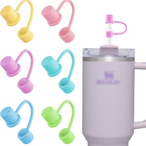 6 fundas de popote para Stanley CupSimple Modern de 3040 onzas, lindo StanleySimple Modern cubierta de pajilla, a prueba de polvo para popotes de 6 fundas de popote para Stanley CupSimple Modern de 3040 onzas, lindo StanleySimple Modern cubierta de pajilla, a prueba de polvo para popotes de