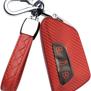 HIBEYO Funda de llavero de TPU suave para VW Volkswagen ID3 ID4 MK8 Golf 8 GTI Skoda Octavia Accessoreis Smart Car Remote Key Fob con llaveros para HIBEYO Funda de llavero de TPU suave para VW Volkswagen ID3 ID4 MK8 Golf 8 GTI Skoda Octavia Accessoreis Smart Car Remote Key Fob con llaveros para
