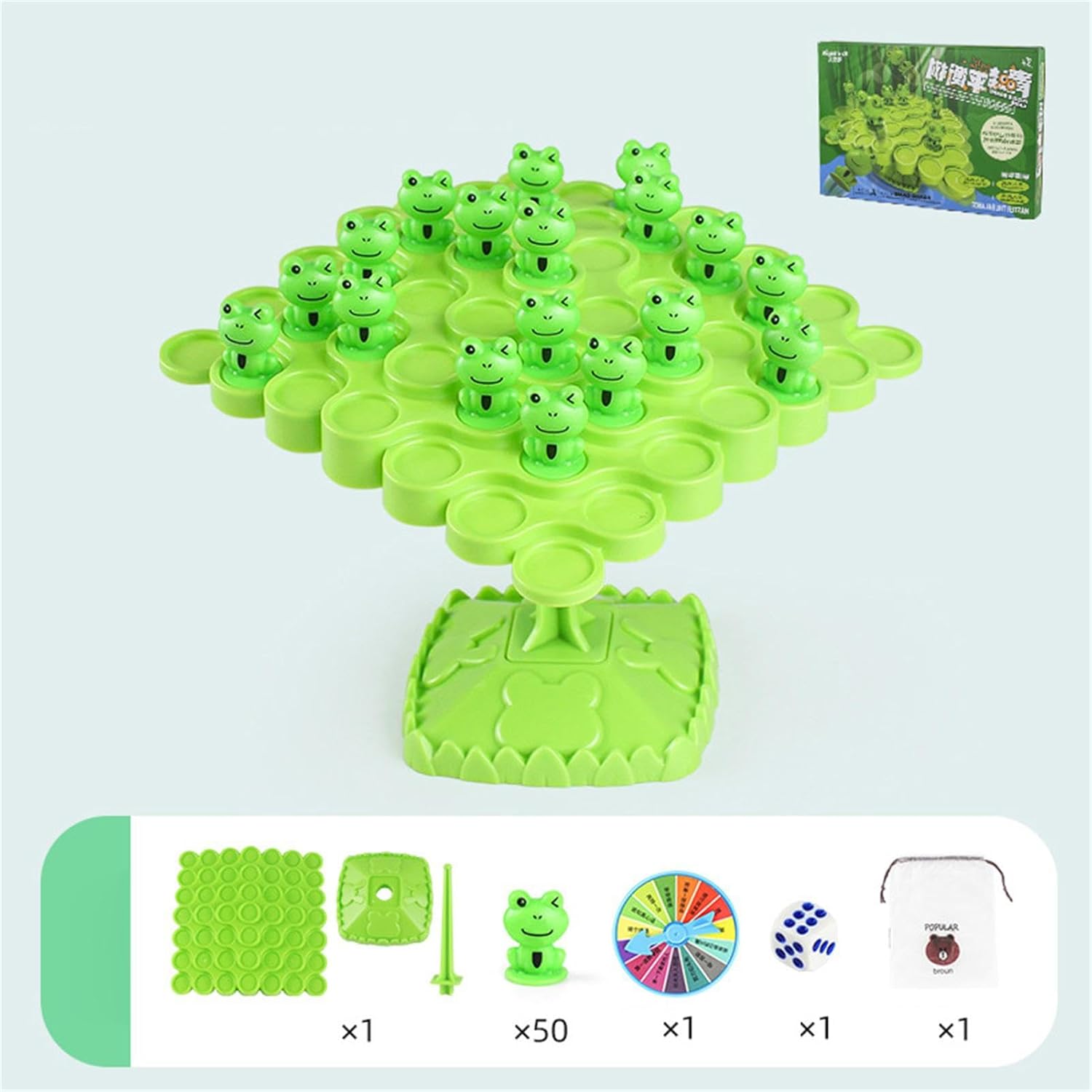 Juego de mesa de árbol de equilibrio de rana, juegos de equilibrio para niños, juguetes de árbol de equilibrio de rana ABS para niños, juguete de
