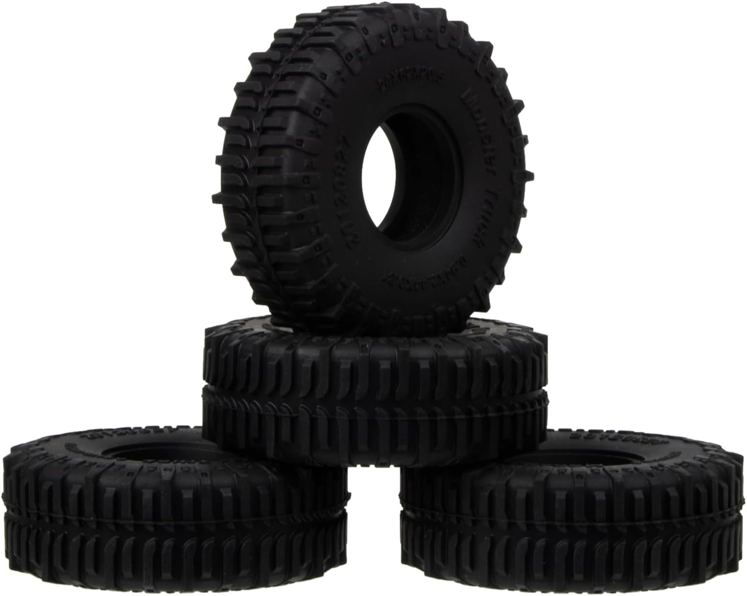 1.0 Neumáticos-S5 Swamp Claw Mud Terrain Crawler Neumáticos de goma suave para 118 TRX4M 124 AX24 SCX24 FCX24 RC Crawler Car Upgrades