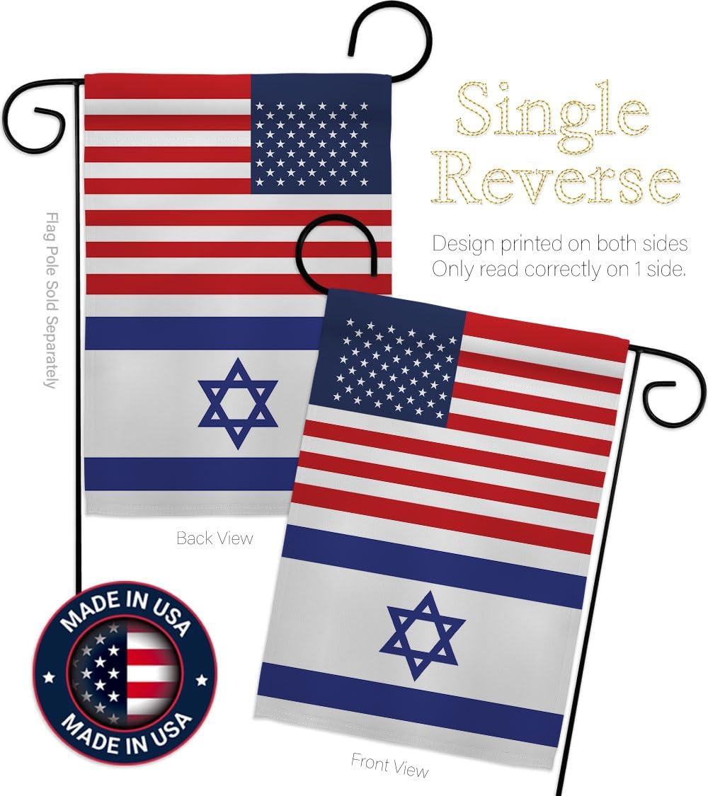 Bandera de Israel de Estados Unidos Bandera de Amistad Israelí Decoración del Hogar Banner Interior Patio Letreros Habitación Exterior Casa Colgante