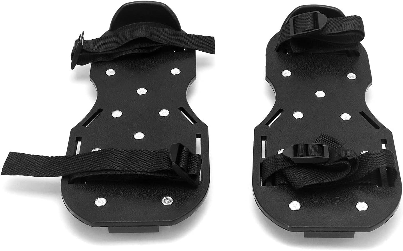 QWORK Zapatos Gunite con pinchos cortos de 34 pulgadas, perfectos para pisos epoxi, superposiciones, instalación de cubierta, color verde (par)