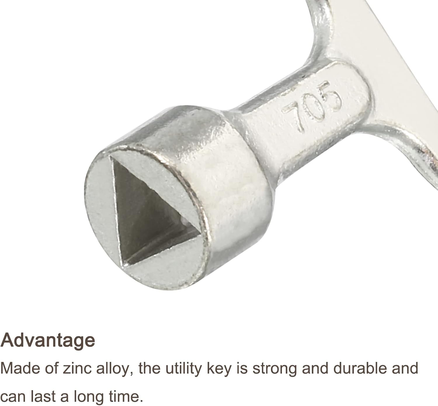 PATIKIL Llave de enchufe triangular, paquete de 8 llaves de interruptor de medidor de agua a gas para gabinete eléctrico para bloqueo de panel