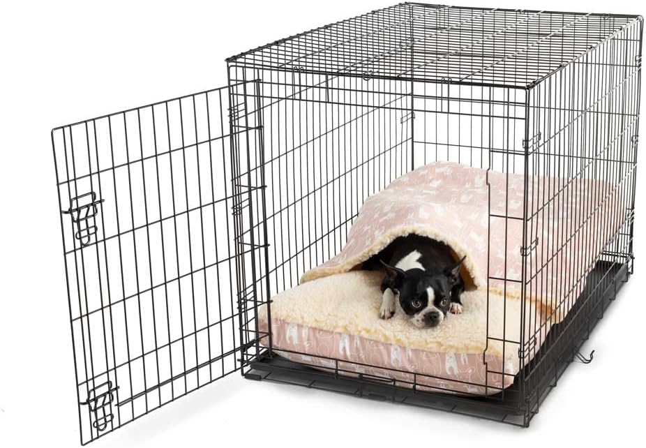 Snoozer Cama acogedora de lujo para mascotas con microgamuza, extra grande, color rubor pedigrí