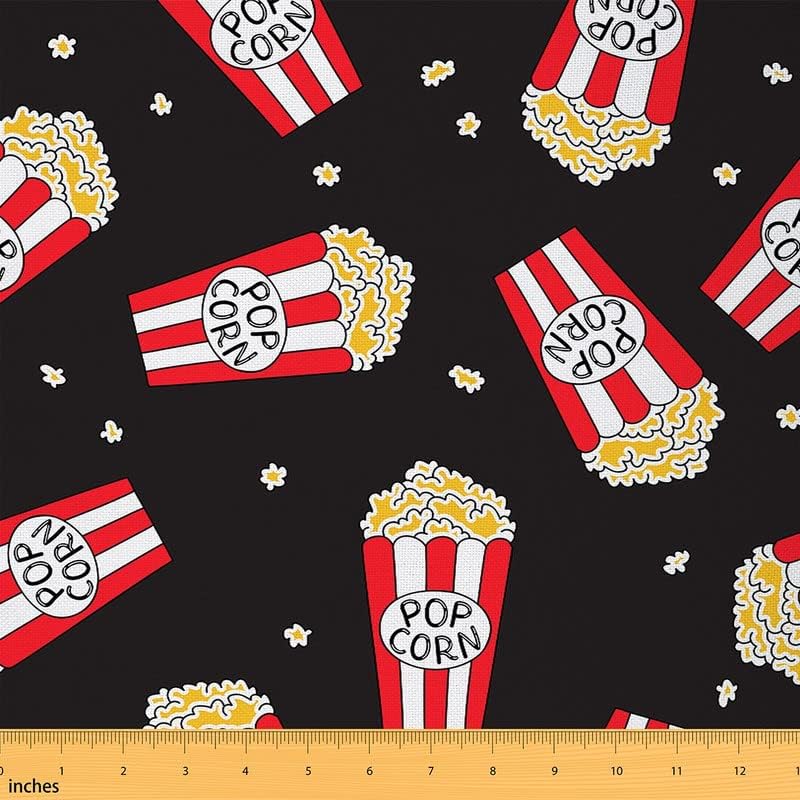Feelyou The Yard – Tela de tapicería de palomitas de maíz para sillas, tela de cine por yarda, líneas geométricas de tiras decorativas para