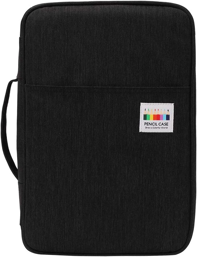 JAKAGO Estuche de 304 ranuras para lápices de colores, bolsa de almacenamiento de gran capacidad para pintor de artistas, organizador multifuncional