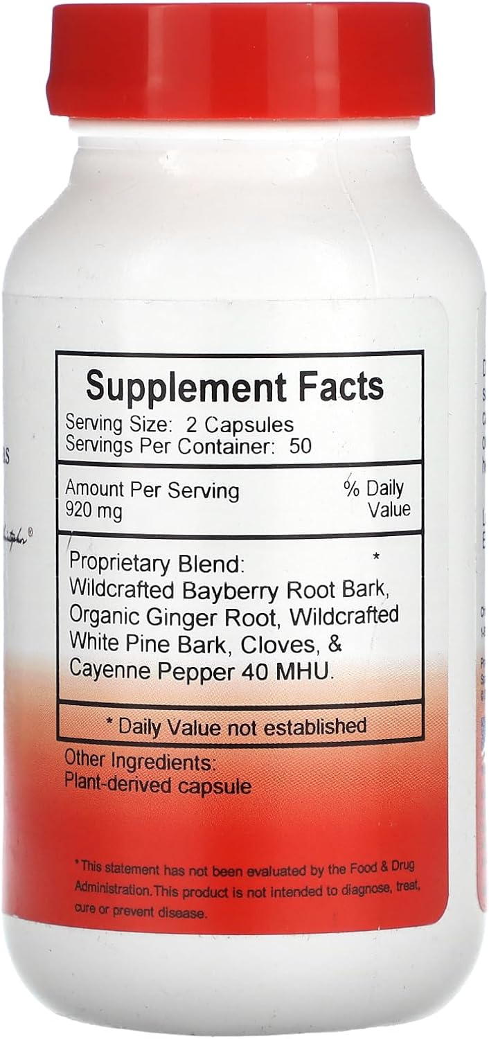 Christopher’s Original Formulas – Fórmula para el pecho, 460 mg, 100 cápsulas vegetarianas
