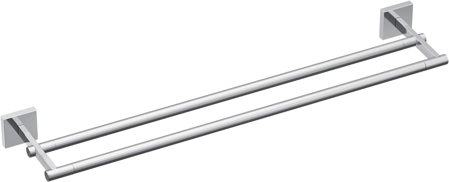 Moen BP1822CH Triva – Toallero doble de 24 pulgadas, cromado