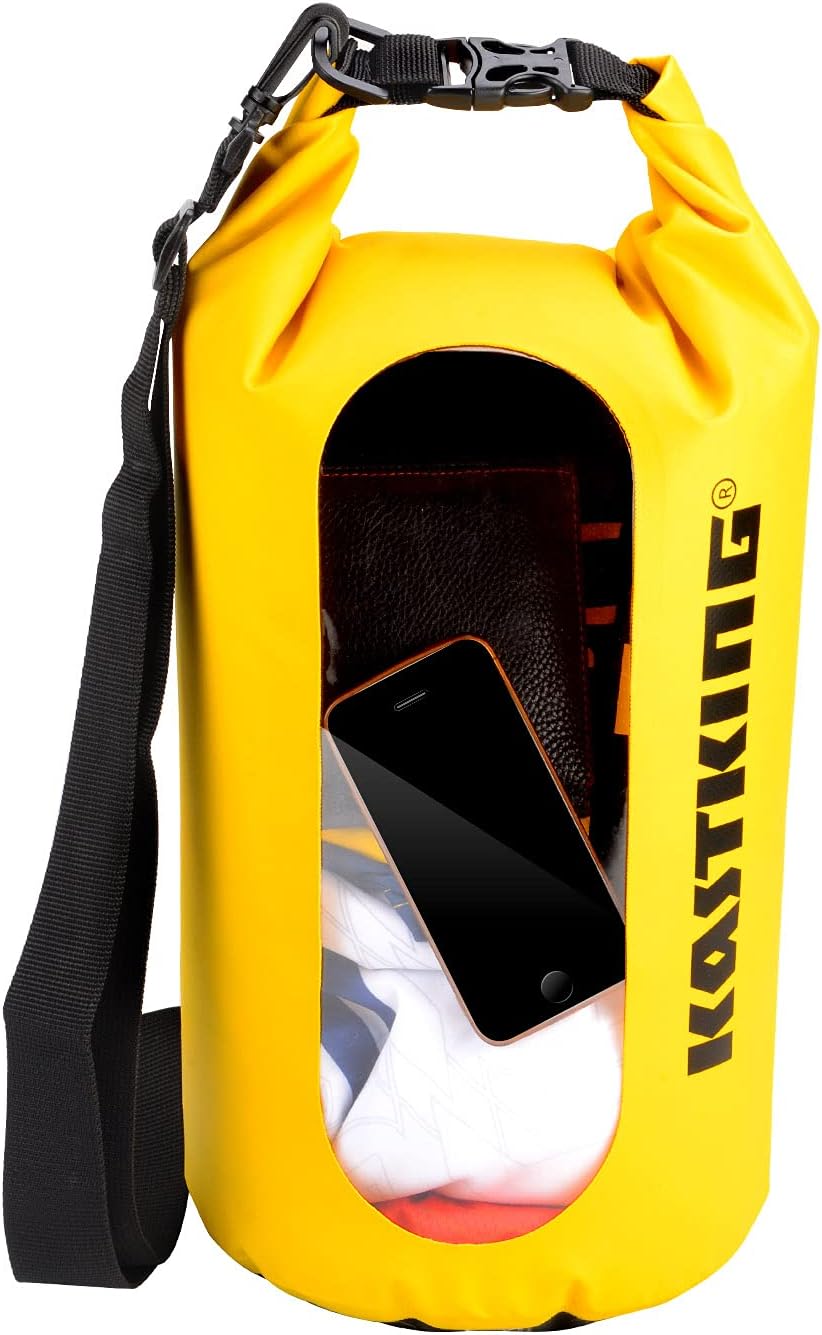 KastKing Bolsas secas, bolsas de almacenamiento 100% impermeables, construcción de grado militar para natación, kayak, canotaje, senderismo,