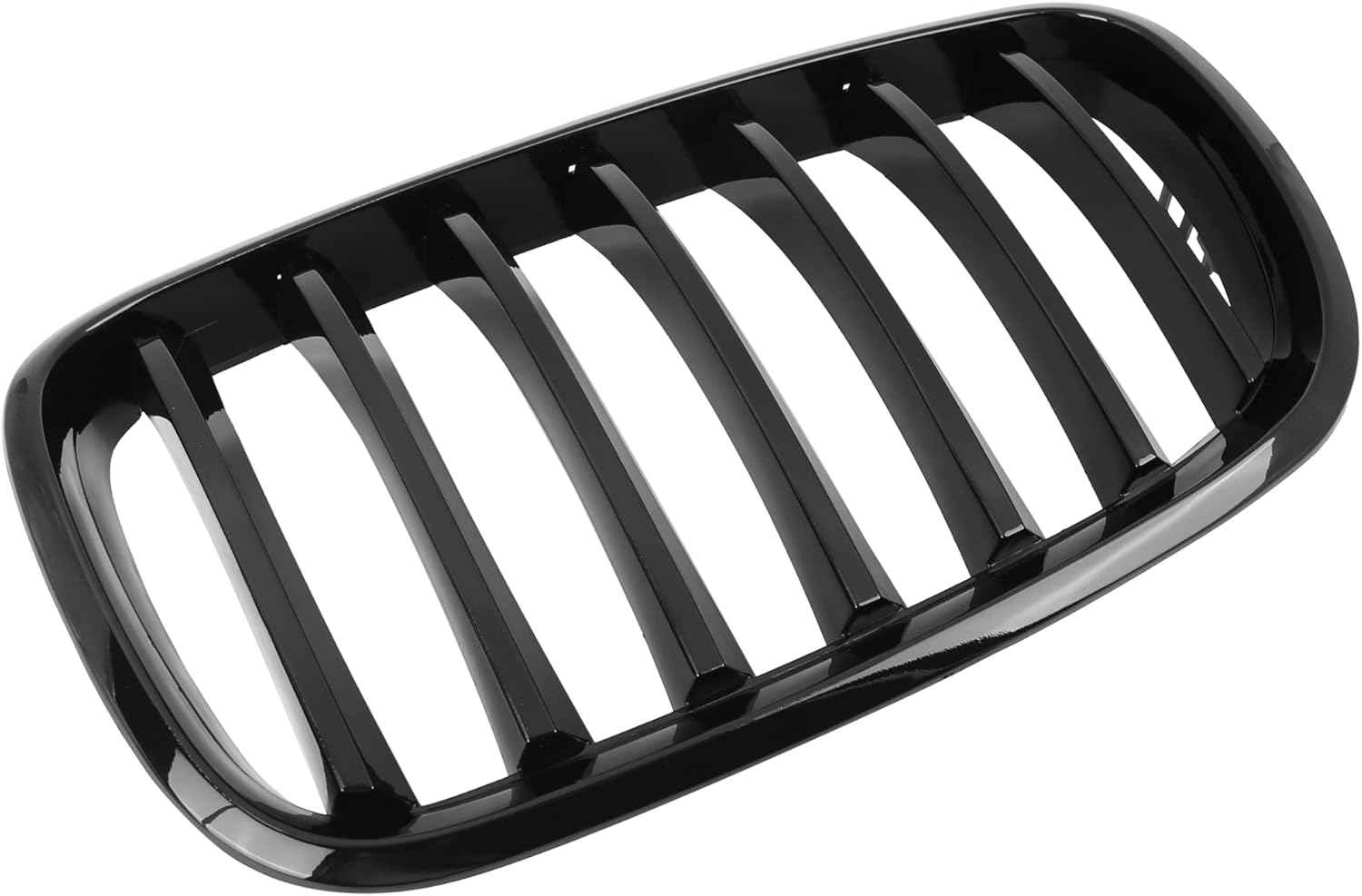 X AUTOHAUX Par de parrilla de riñón de capó frontal negro brillante para BMW E70 X5 E71 X6 4D 2007-2013