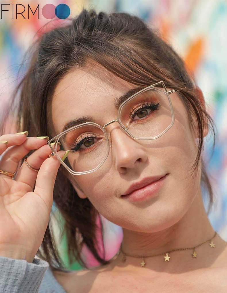 Firmoo Gafas de lectura con bloqueo de luz azul ojo de gato 2023, 1.25, lentes de lectura con protección UV400
