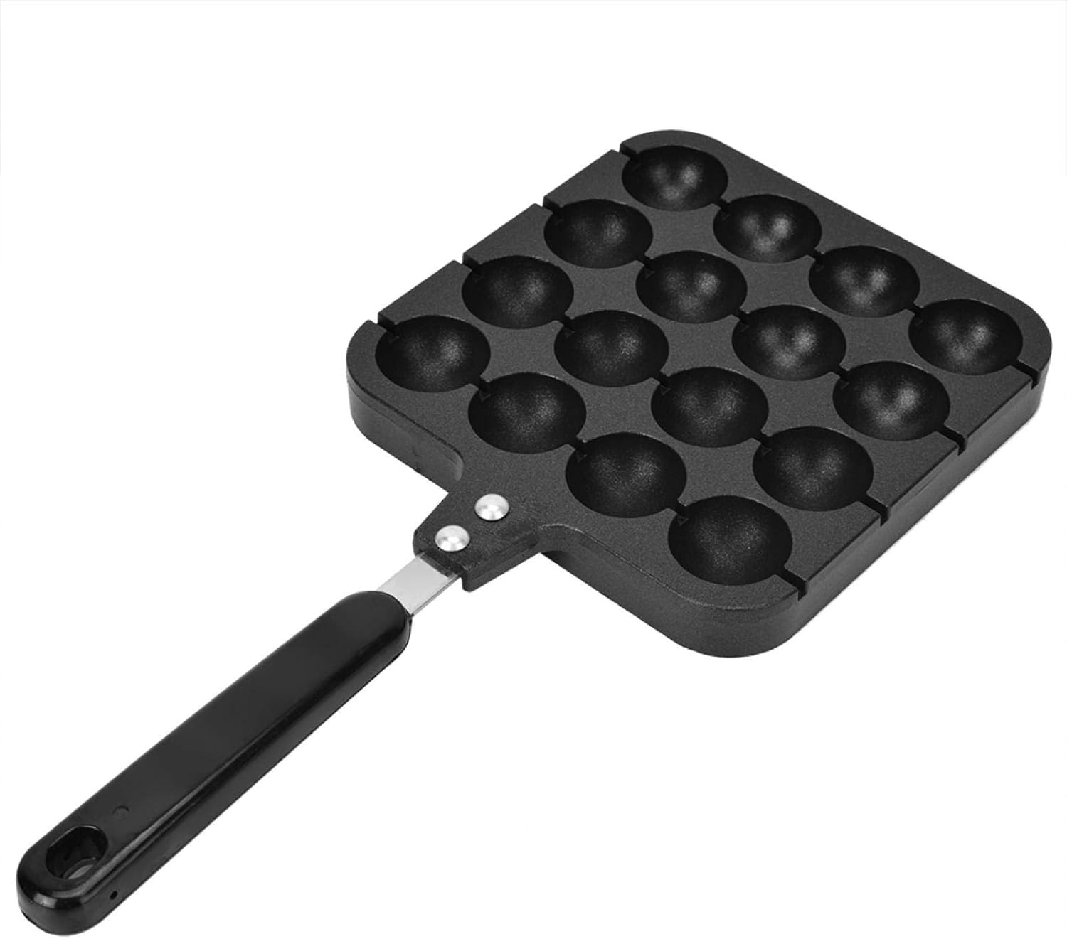 TOPINCN Plato de cocina de bola de pulpo, aluminio de 16 agujeros, para interior y exterior, hogar, cocina, campamento