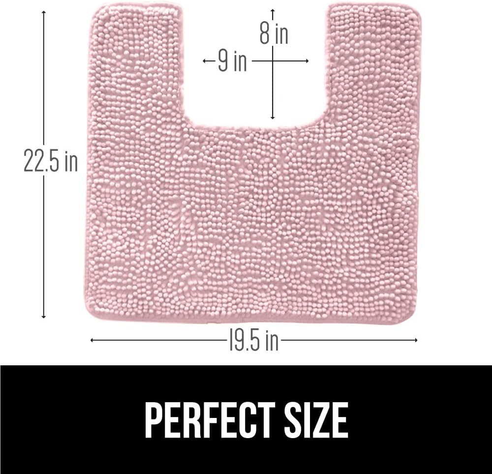 Gorilla Grip – Alfombra de baño de lujo, de felpa, extra suave, duradera y absorbente, lavado y secado a máquina, perfecta para una sola alfombra