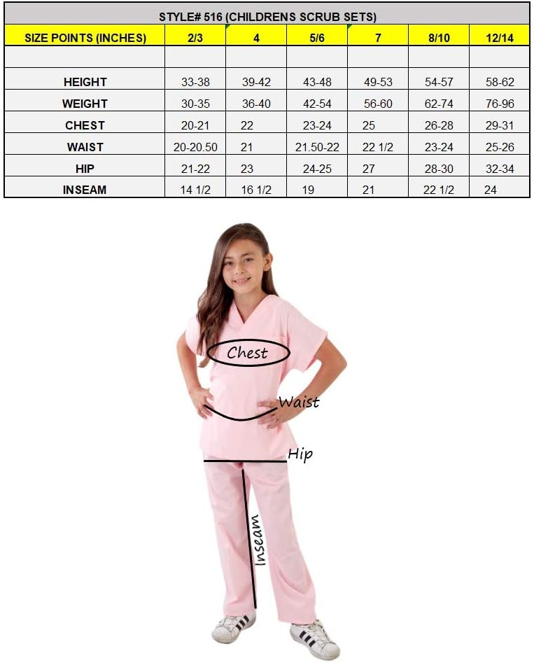 Natural Uniforms – Juego de uniforme para hacer aseo para niños (tacto suave)