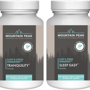 Mountain Peak Nutritionals Ultimate Sleep Bundle – Tranquility & Sleep Easy – Promueve un estado de ánimo tranquilo y relajado para un mejor Mountain Peak Nutritionals Ultimate Sleep Bundle – Tranquility & Sleep Easy – Promueve un estado de ánimo tranquilo y relajado para un mejor