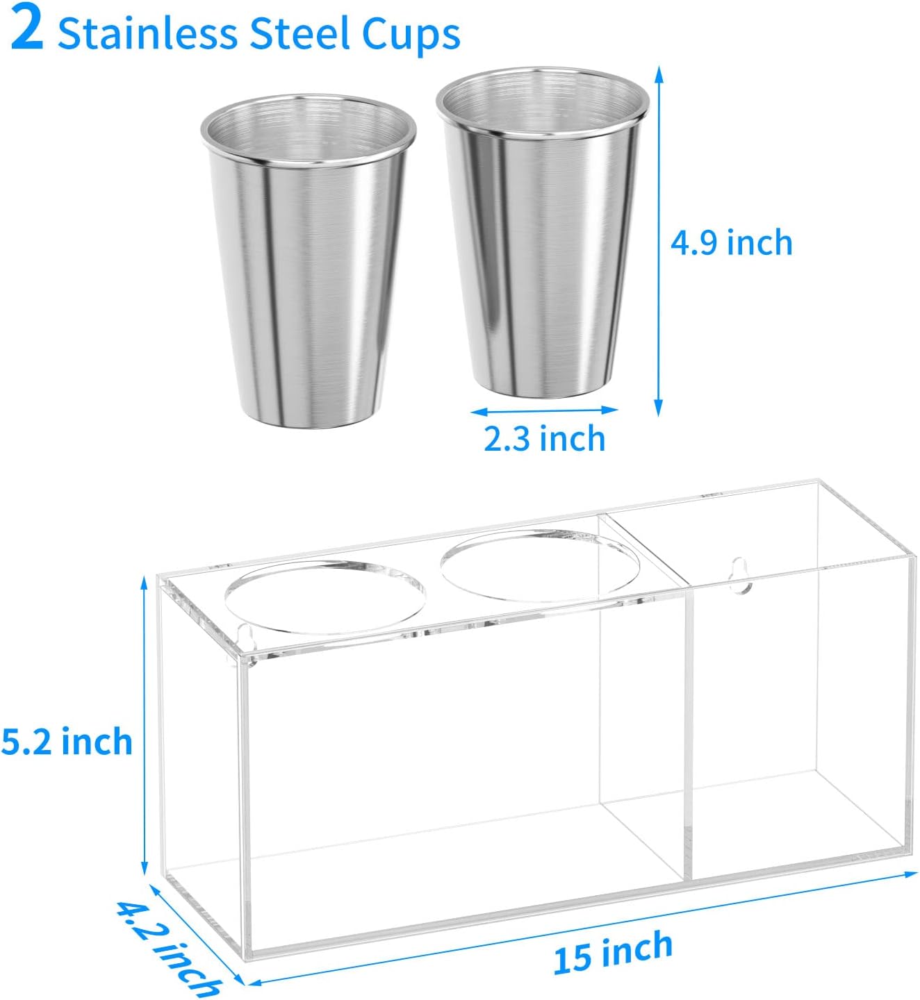 NIUBEE Soporte para secador de pelo, organizador de herramientas para el cabello, soporte de pared, soporte para secadora de pelo, puerta de
