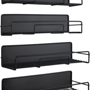 RedCall Paquete de 5 estantes magnéticos para refrigerador, estante magnético para especias para horno microondas, soporte para tarros de especias, RedCall Paquete de 5 estantes magnéticos para refrigerador, estante magnético para especias para horno microondas, soporte para tarros de especias,