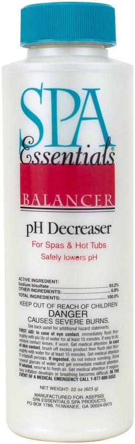 Spa Essentials 32519000 Gránulos reductores de pH para spas y jacuzzis, 22 onzas